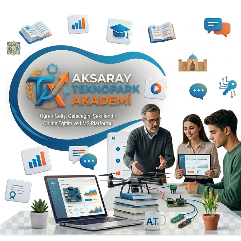 3+ seçkin online kurs ile kariyerinizi Aksaray Teknopark Akademi ile ilerletin